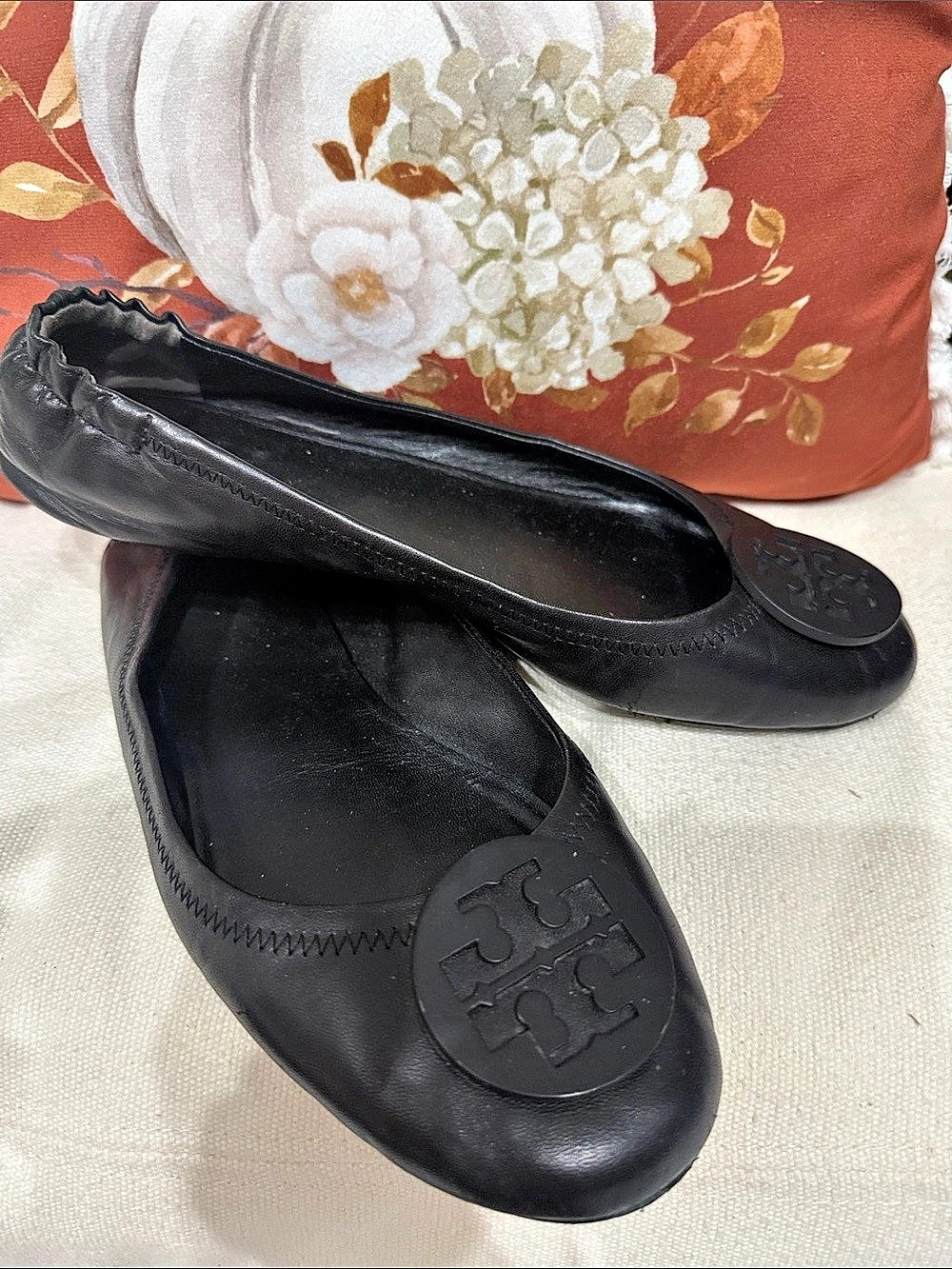 Tory Burch Minnie Travel Ballet Flat Black